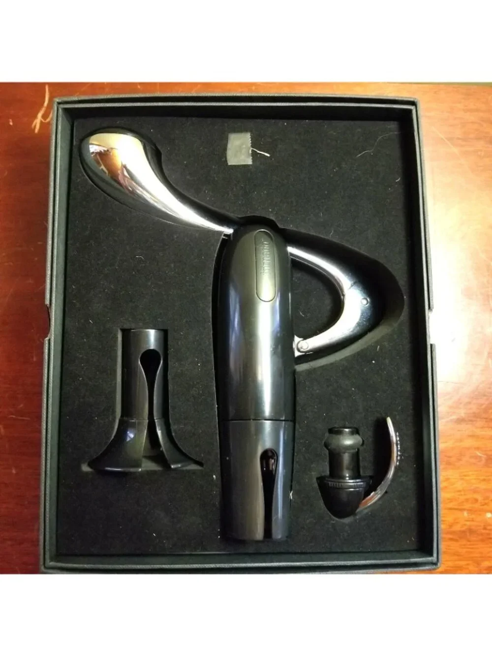 Tornado Wine Service Deluxe 3 Pc Chrome Plastic Opener Kit Foil Cutter Bottle